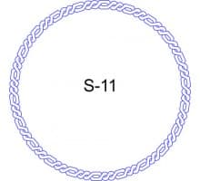 Косичка для печати образец S-11