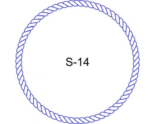 Косичка для печати образец S-14