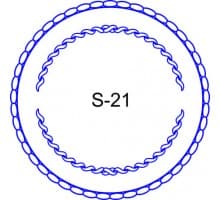 Косичка для печати образец S-21
