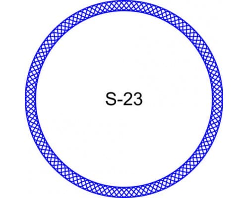 Косичка для печати образец S-23