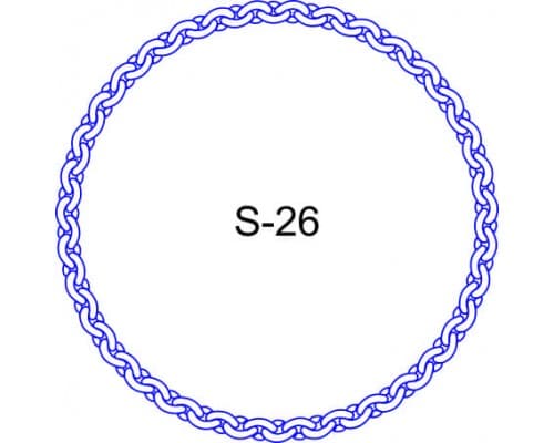 Косичка для печати образец S-26