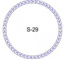Косичка для печати образец S-29
