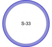 Косичка для печати образец S-33