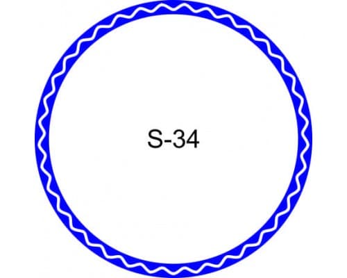 Косичка для печати образец S-34