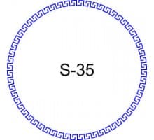Косичка для печати образец S-35