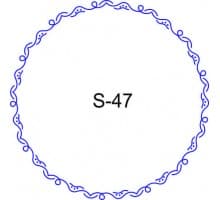 Косичка для печати образец S-47